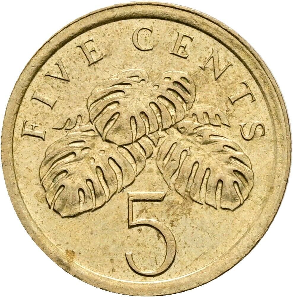 5 Cents 1988 – Vorderseite