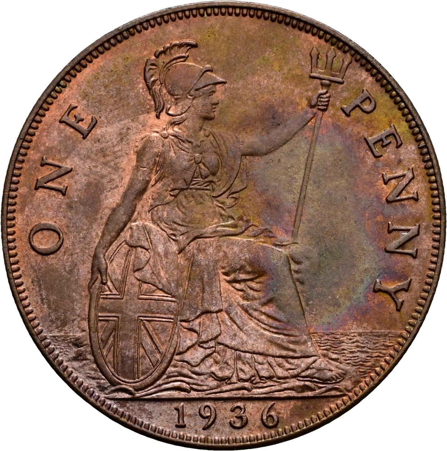 1 Penny George V. (1910-1936) 1936 – Rückseite