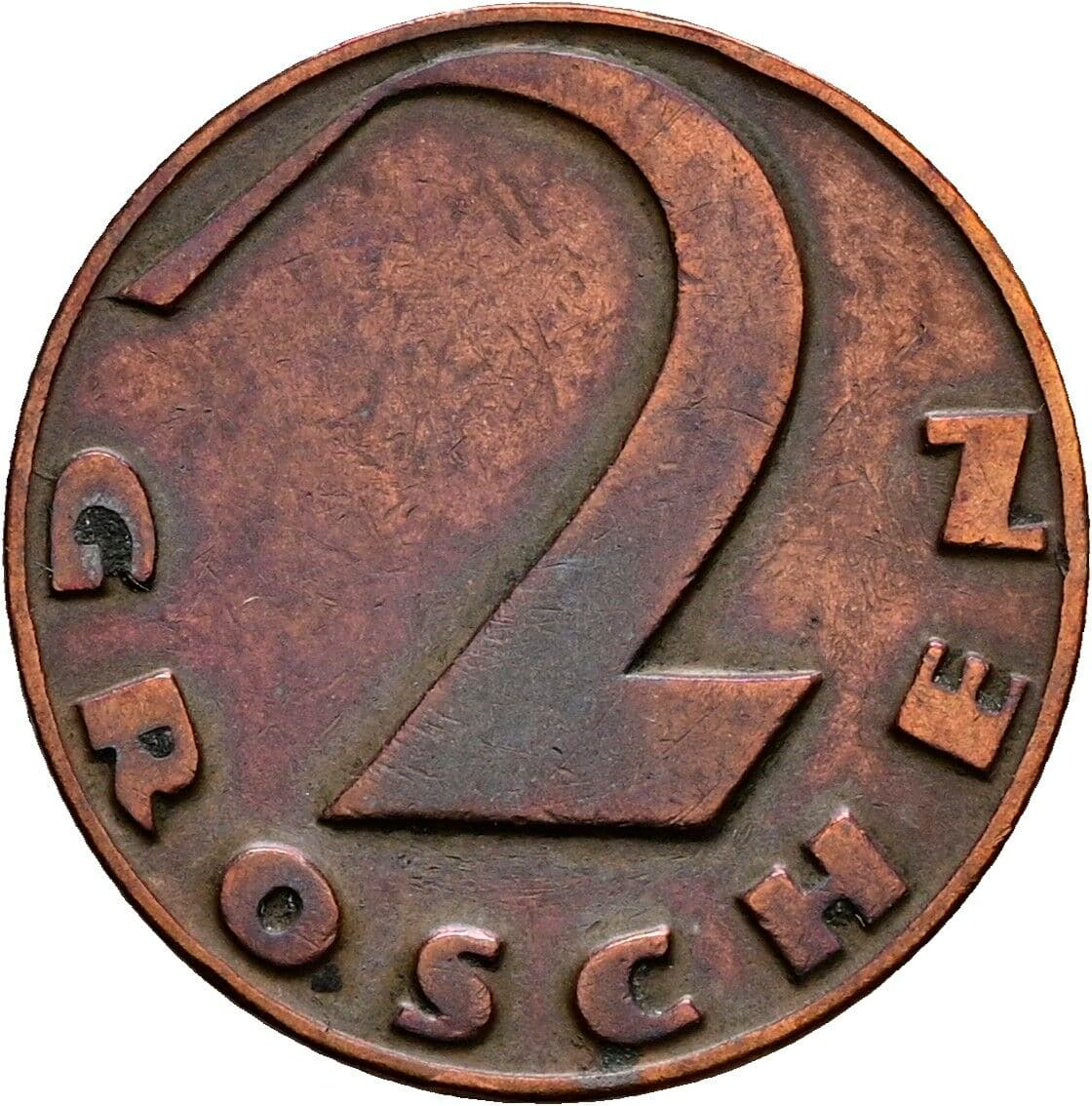 2 Groschen 1925 – Vorderseite