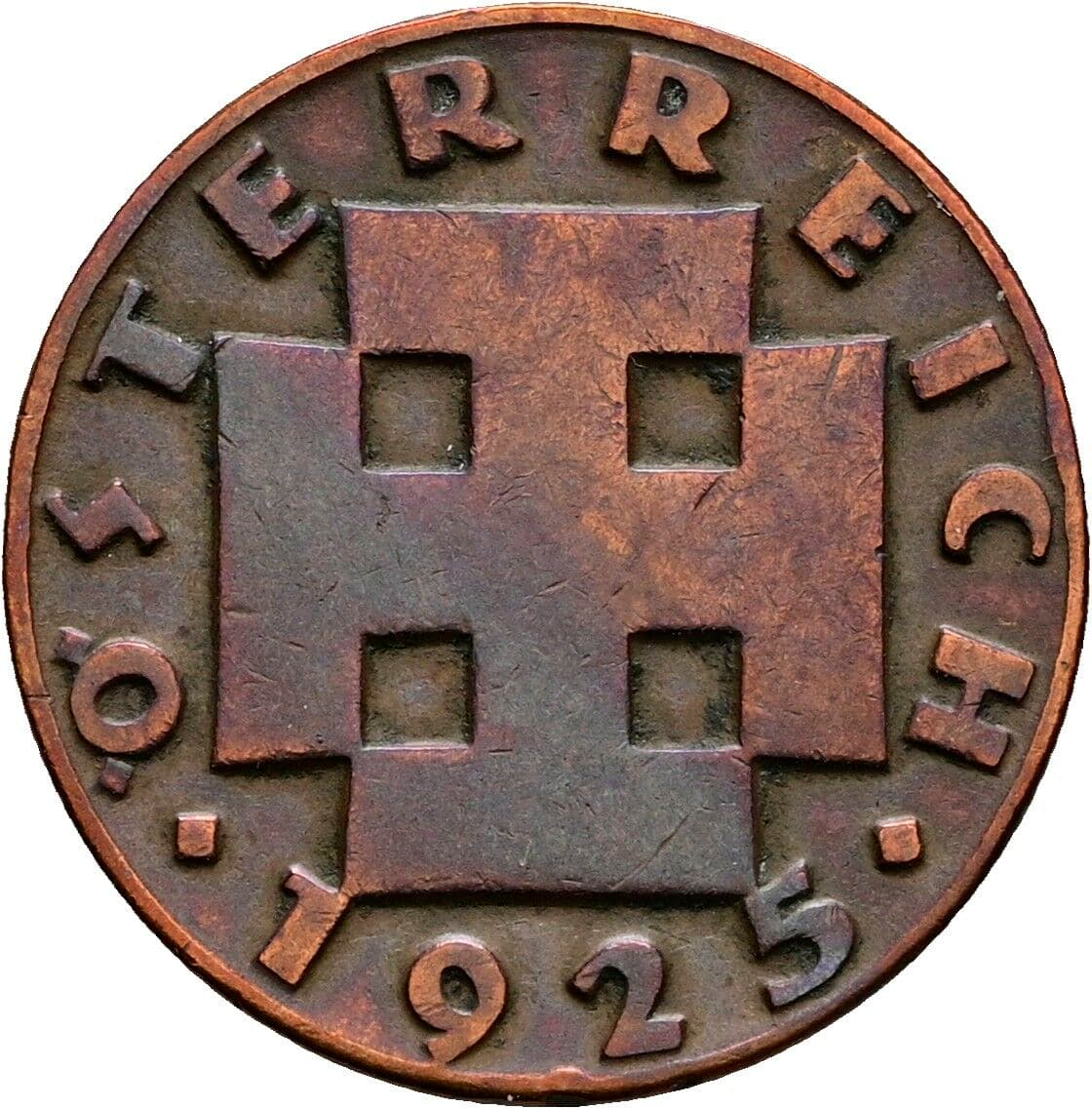 2 Groschen 1925 – Rückseite
