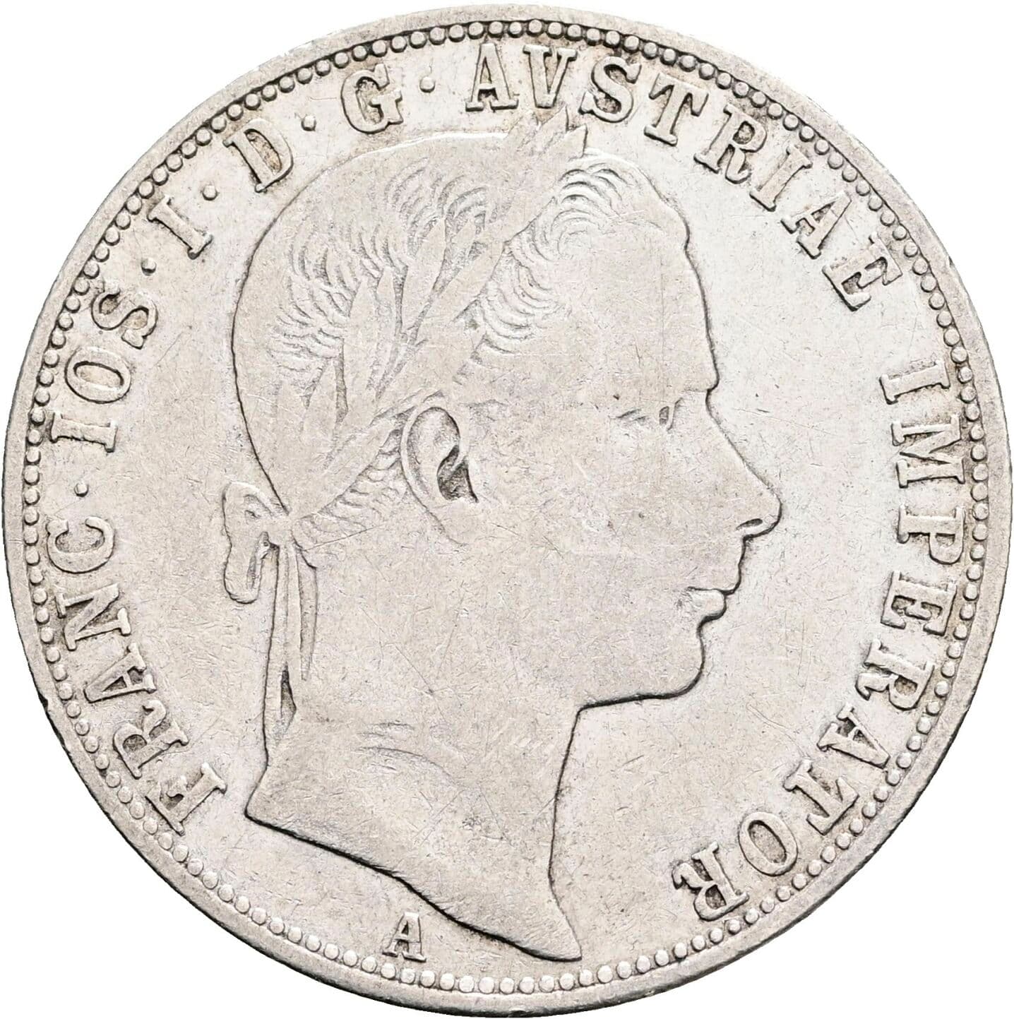 1 Gulden Franz Joseph I. 1848-1916 1859 A – Vorderseite