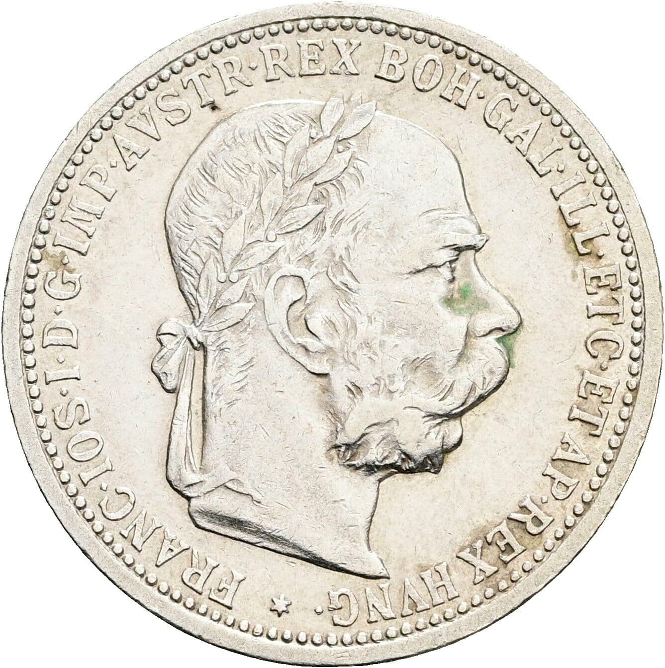 1 Krone Franz Joseph I. 1848-1916 1899 – Vorderseite