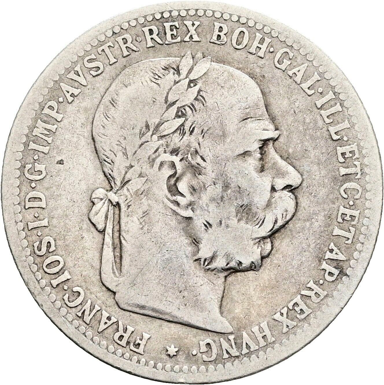 1 Krone Franz Joseph I. 1848-1916 1897 – Vorderseite
