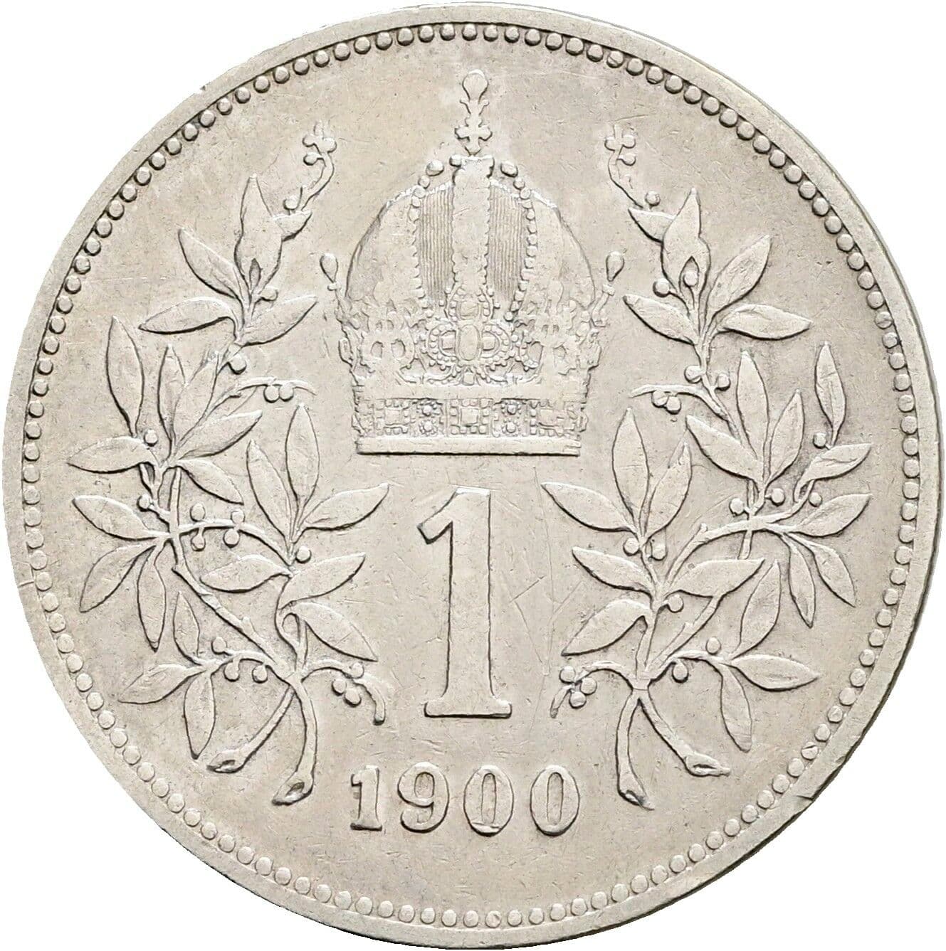 1 Krone Franz Joseph I. 1848-1916 1900 – Rückseite