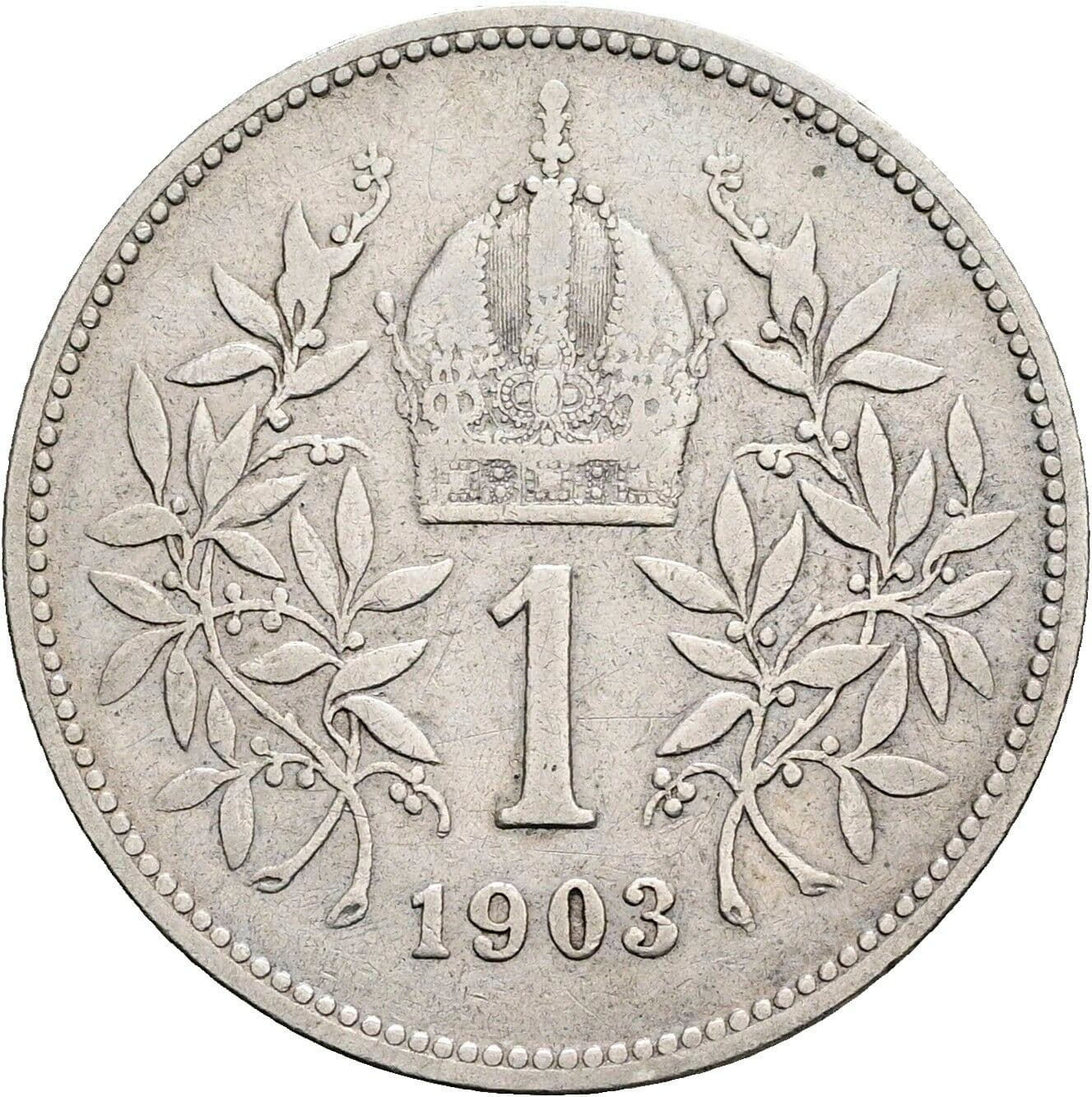 1 Krone Franz Joseph I. 1848-1916 1903 – Rückseite