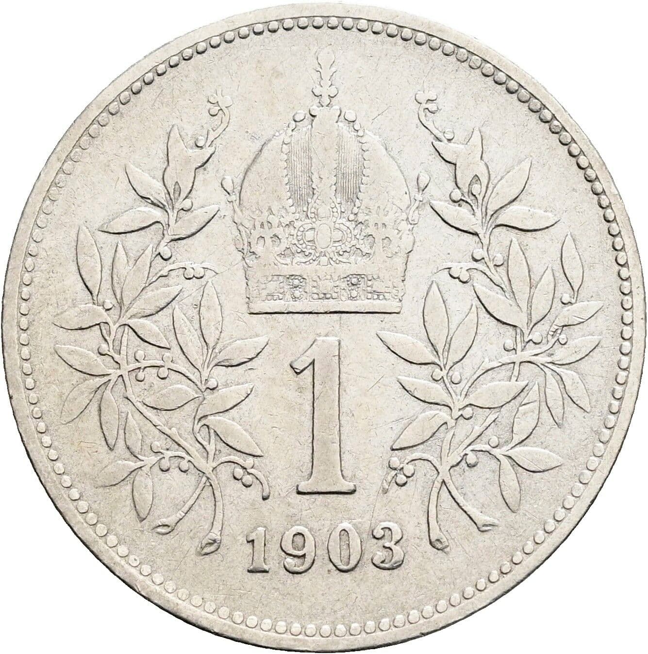 1 Krone Franz Joseph I. 1848-1916 1903 – Rückseite
