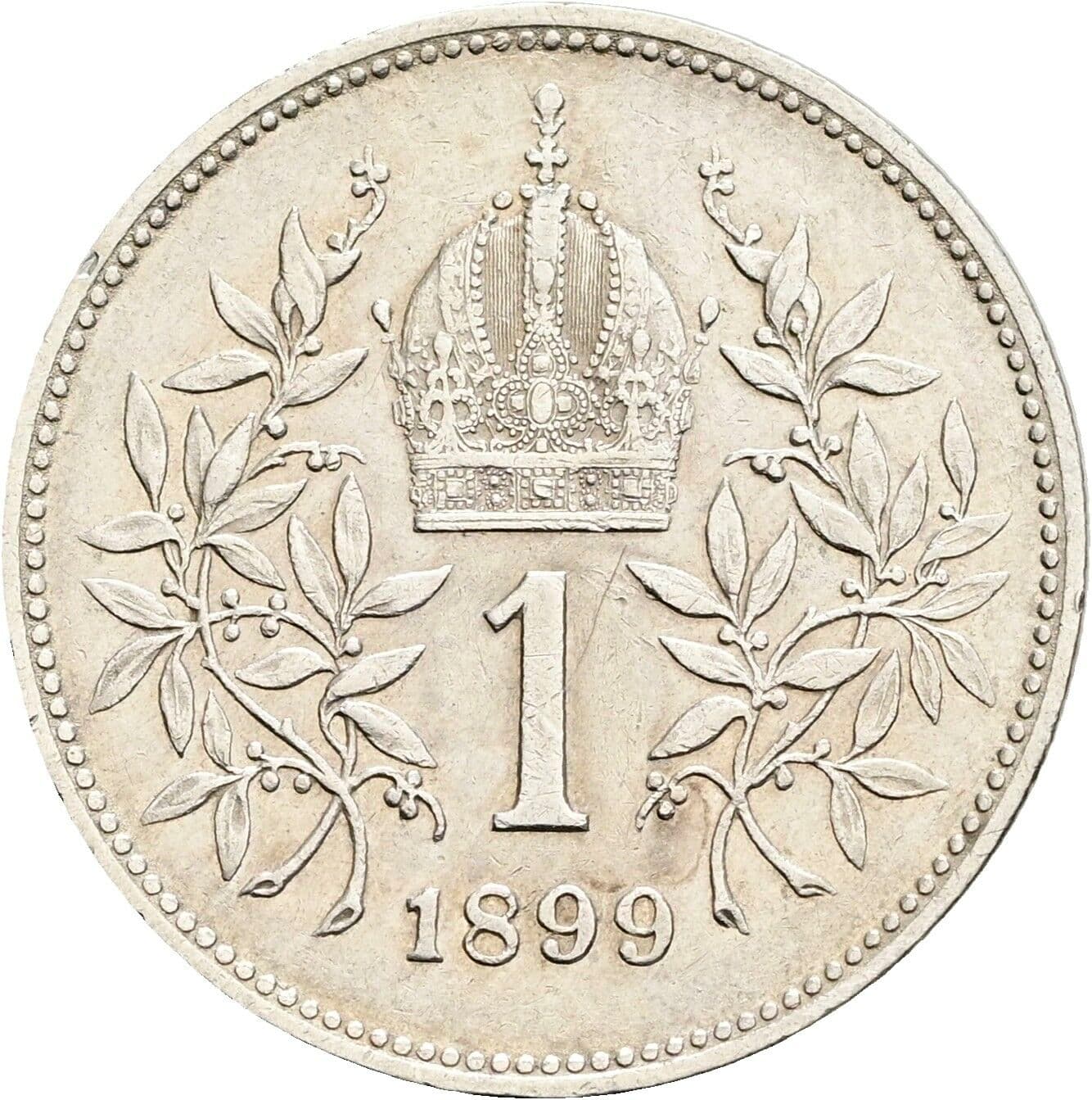 1 Krone Franz Joseph I. 1848-1916 1899 – Rückseite