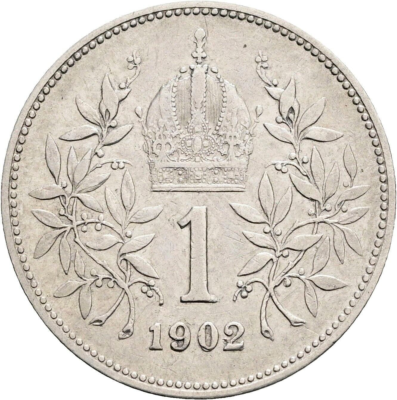 1 Krone Franz Joseph I. 1848-1916 1902 – Rückseite