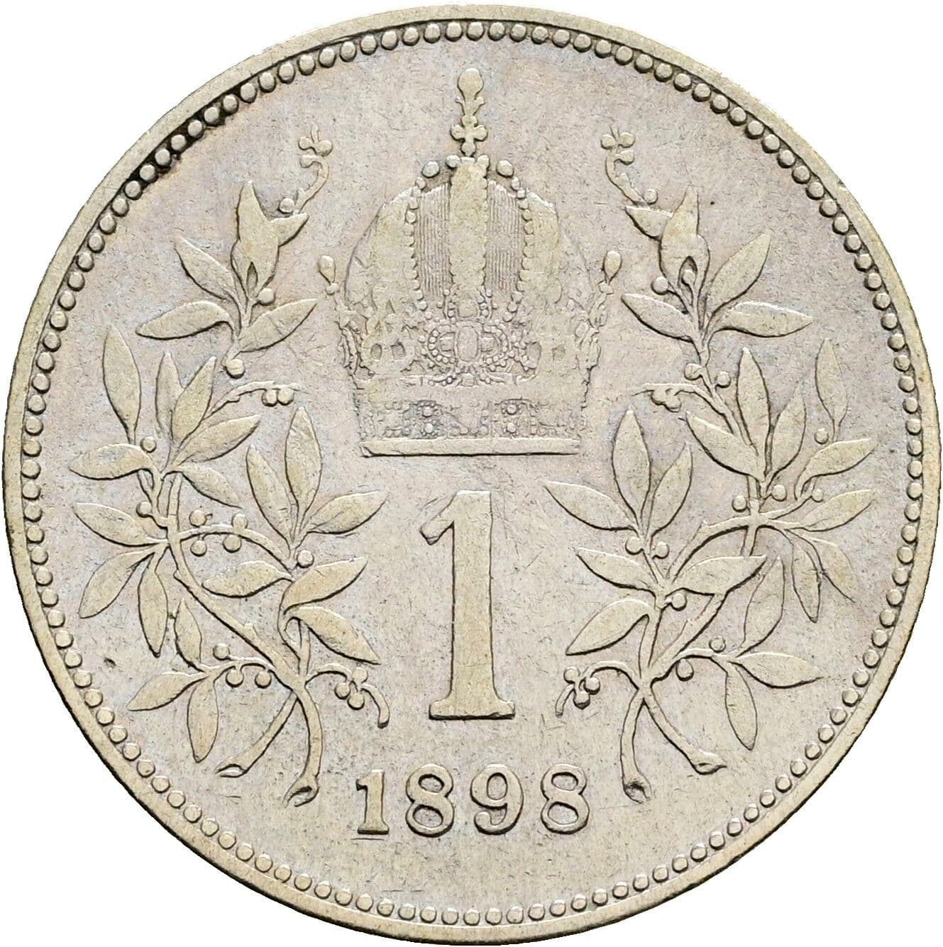 1 Krone Franz Joseph I. 1848-1916 1898 – Rückseite