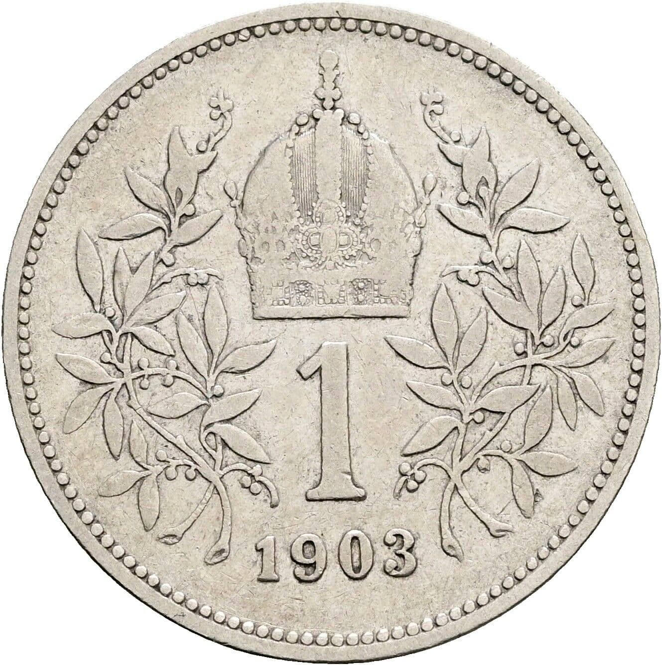 1 Krone Franz Joseph I. 1848-1916 1903 – Rückseite