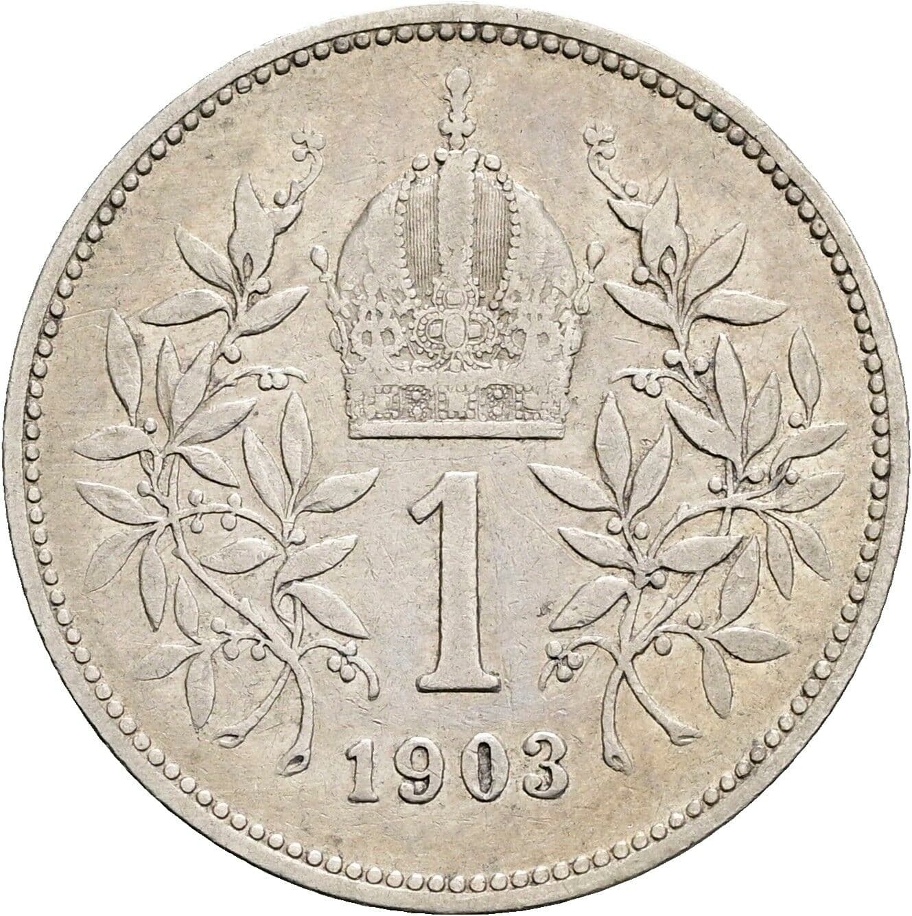 1 Krone Franz Joseph I. 1848-1916 1903 – Rückseite