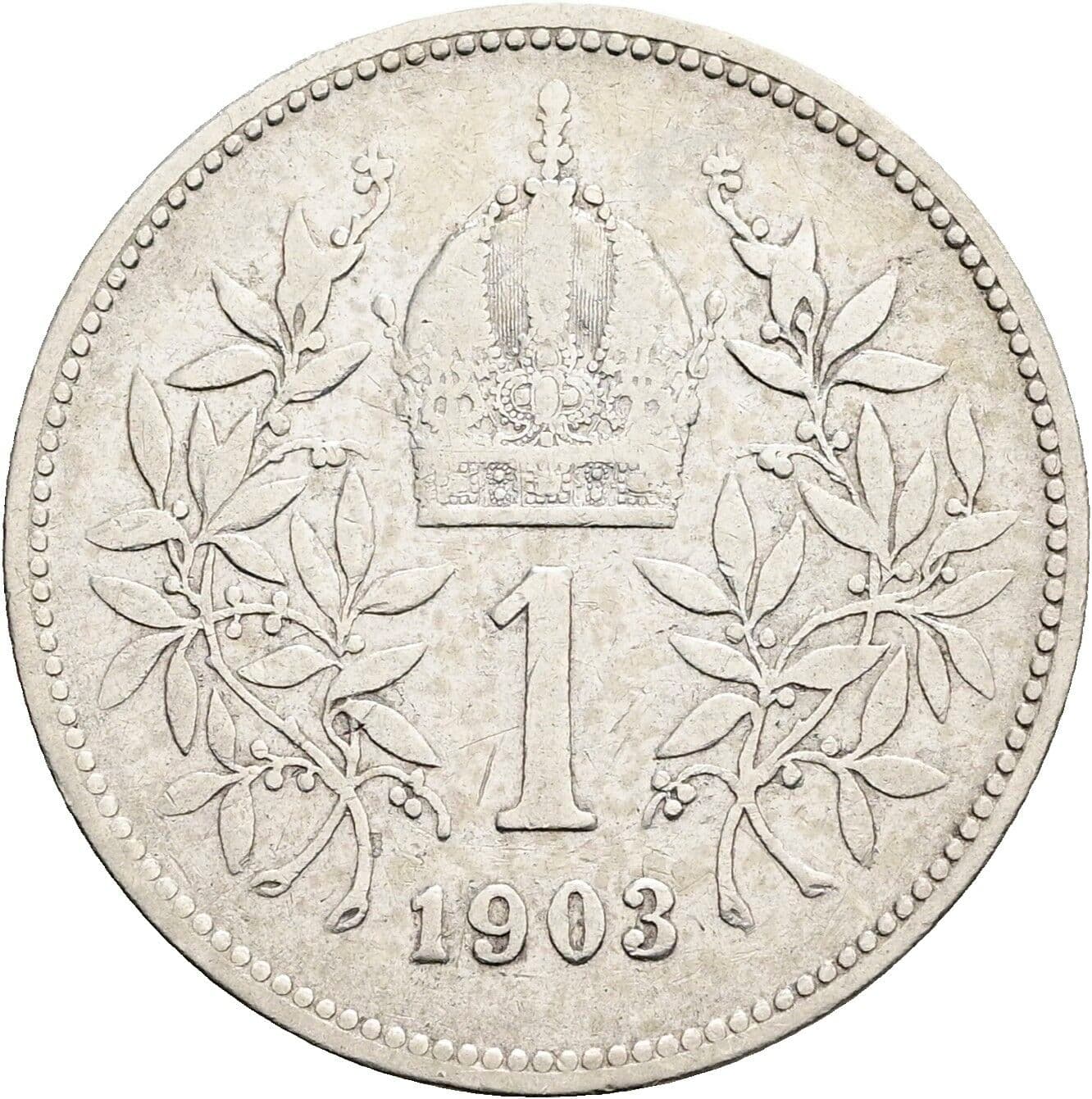 1 Krone Franz Joseph I. 1848-1916 1903 – Rückseite