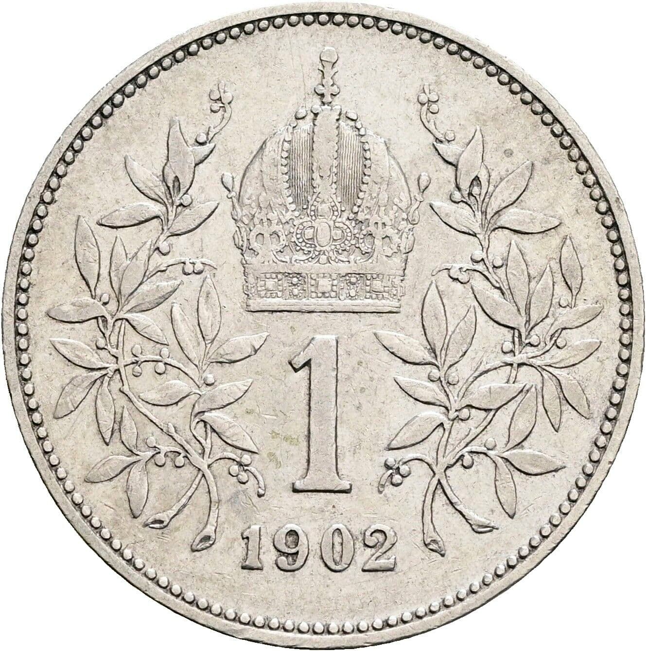 1 Krone Franz Joseph I. 1848-1916 1902 – Rückseite