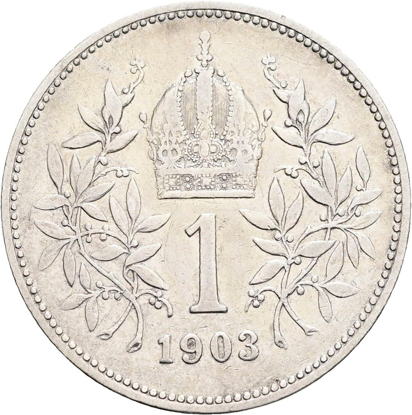 1 Krone Franz Joseph I. 1848-1916 1903 – Rückseite