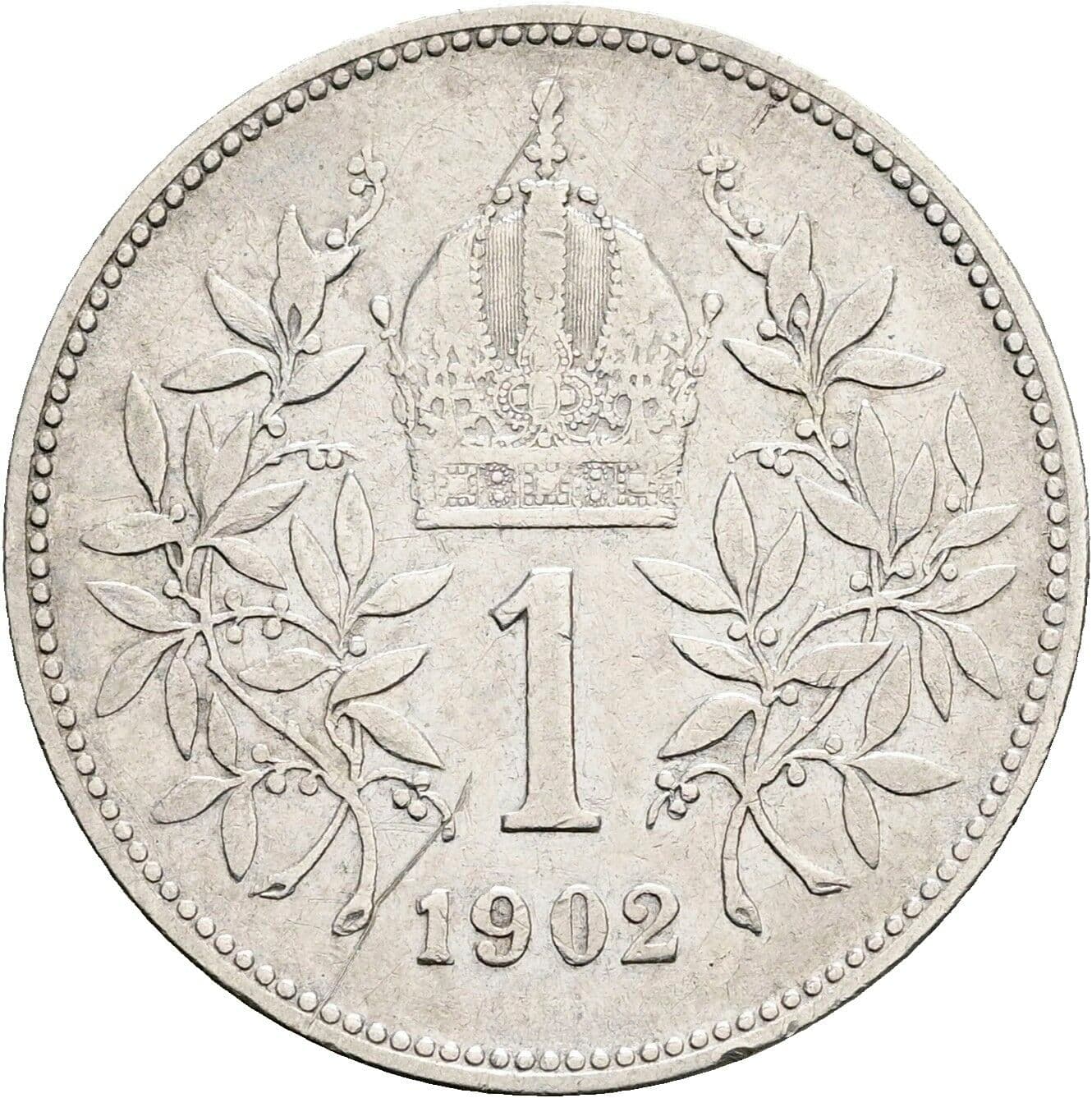 1 Krone Franz Joseph I. 1848-1916 1902 – Rückseite