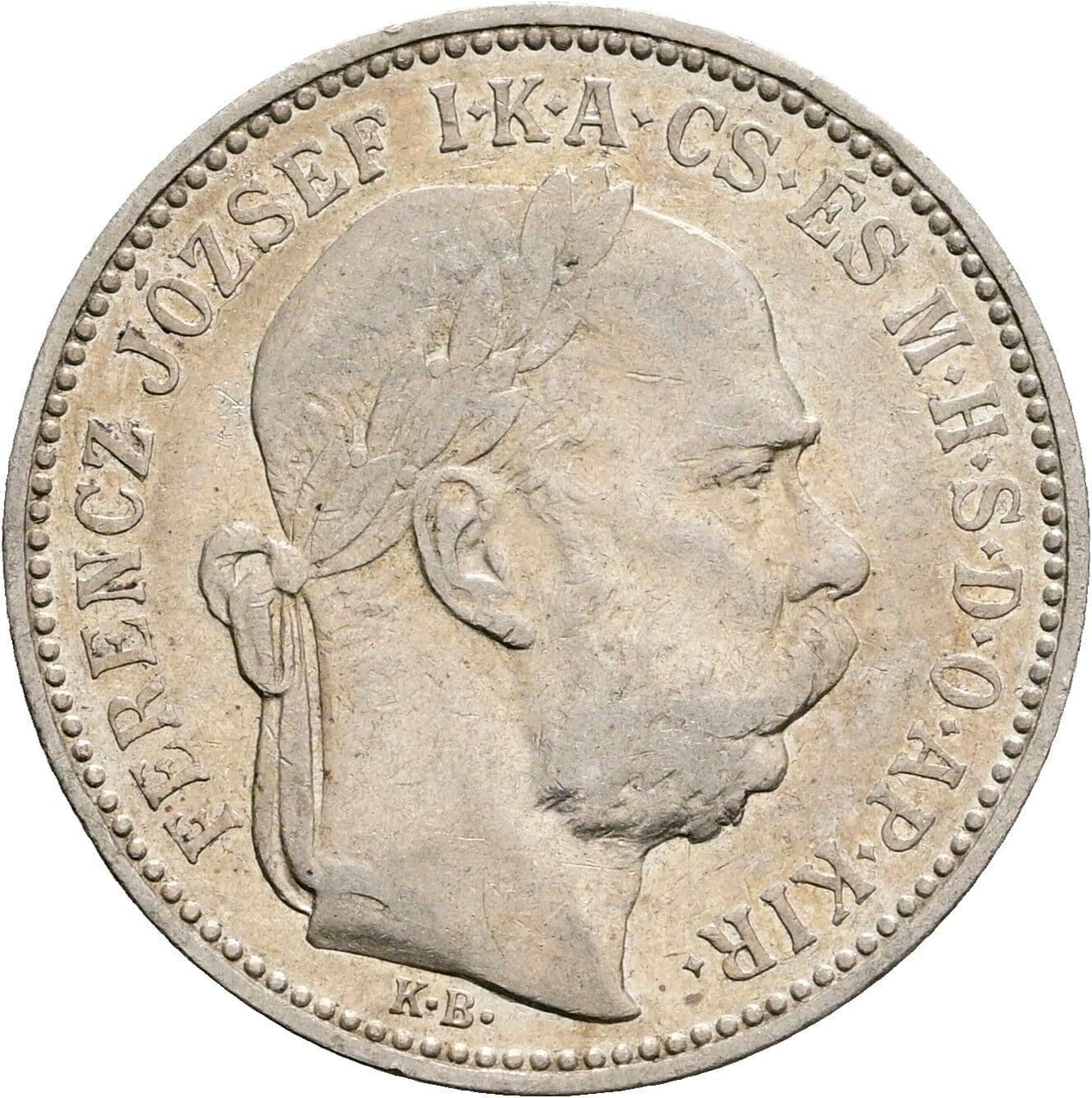 1 Korona Franz Joseph I. 1848-1916 1895 KB – Vorderseite