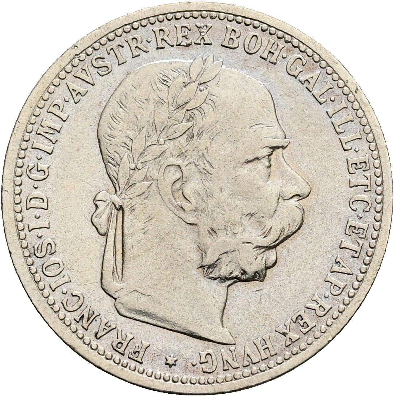 1 Krone Franz Joseph I. 1848-1916 1898 – Vorderseite