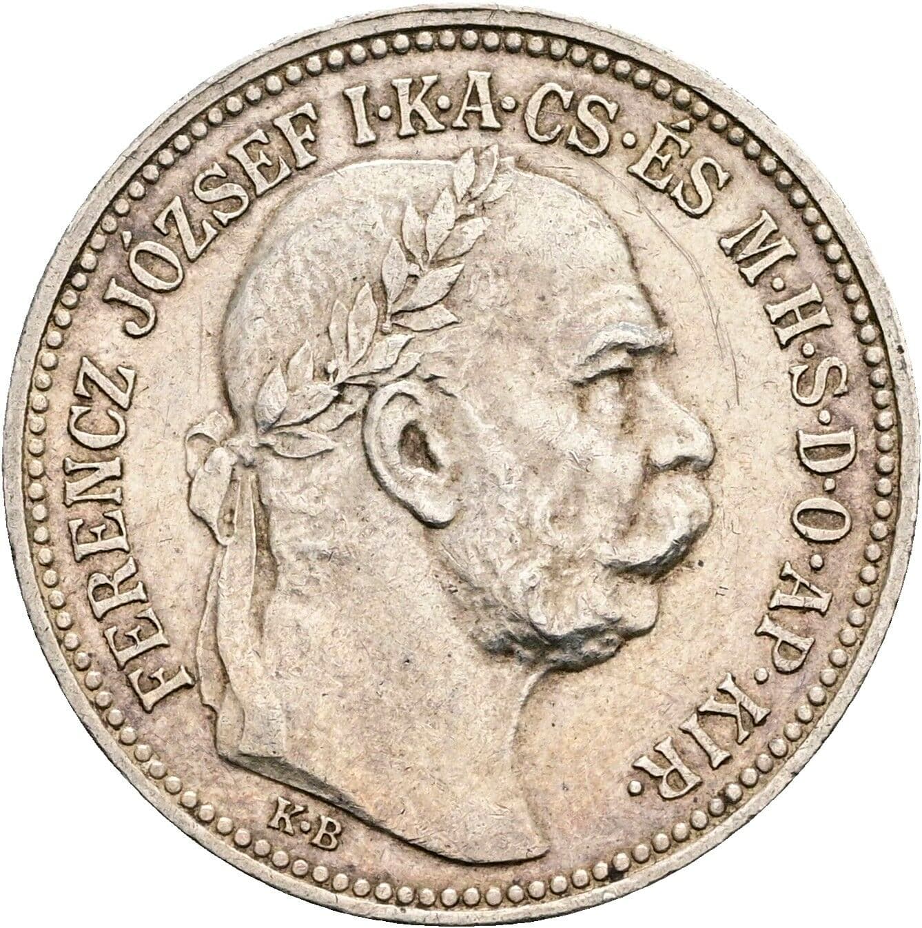 1 Korona Franz Joseph I. 1848-1916 1915 KB, Kremnitz – Vorderseite