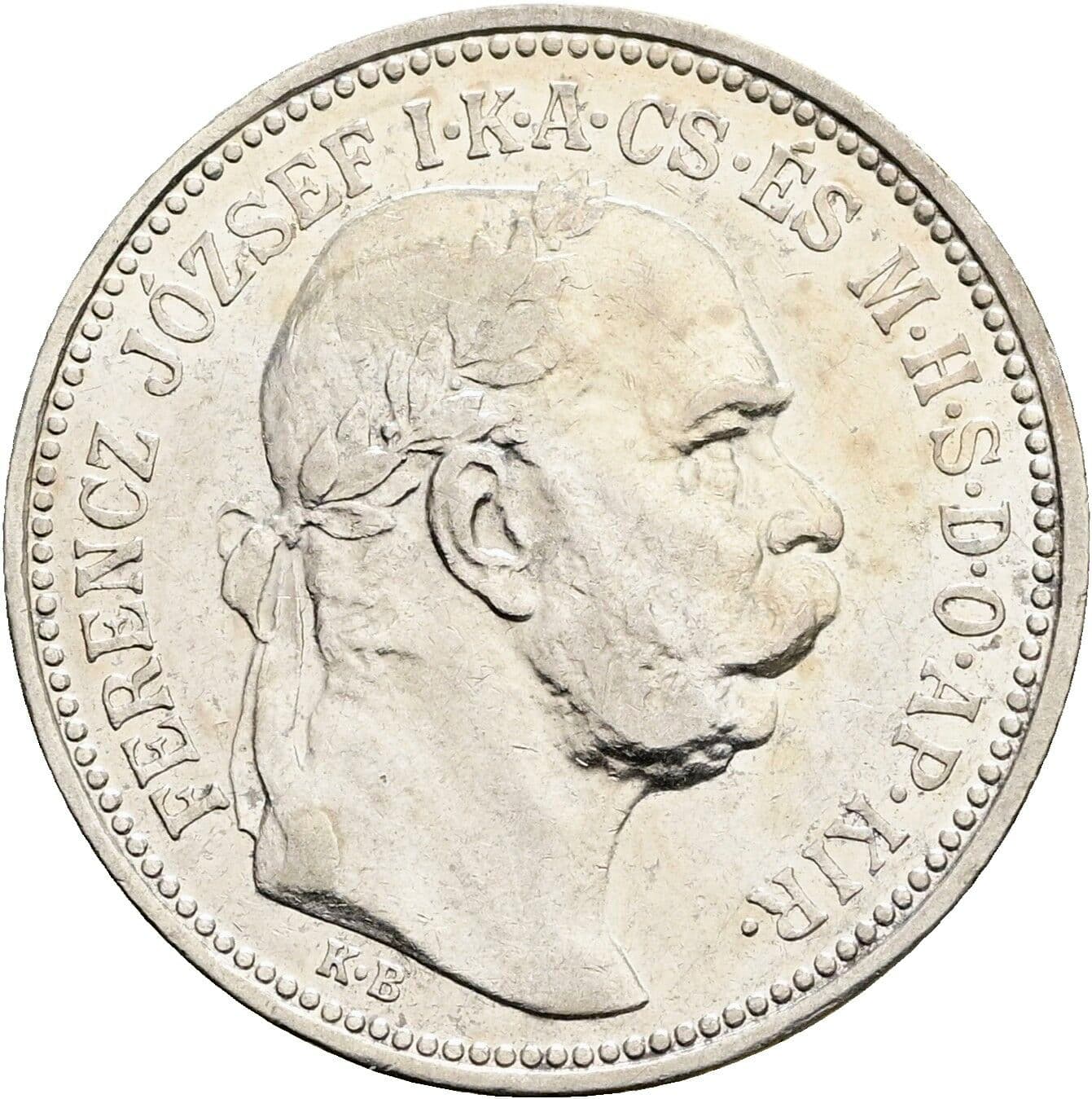 1 Korona Franz Joseph I. 1848-1916 1912 KB, Kremnitz – Vorderseite