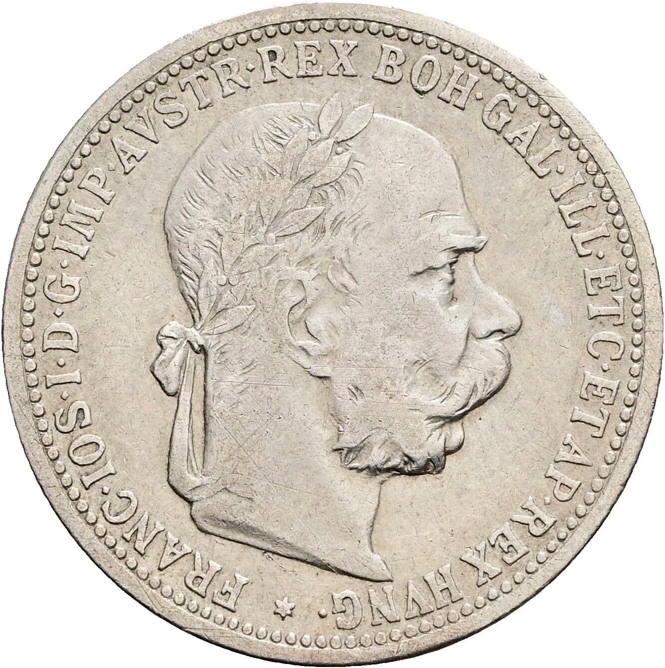 1 Krone Franz Joseph I. 1848-1916 1896 – Vorderseite