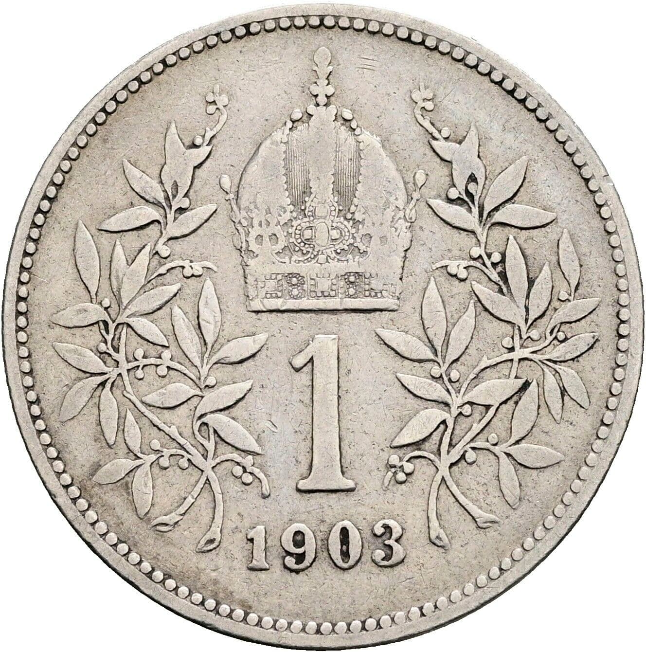 1 Krone Franz Joseph I. 1848-1916 1903 – Rückseite