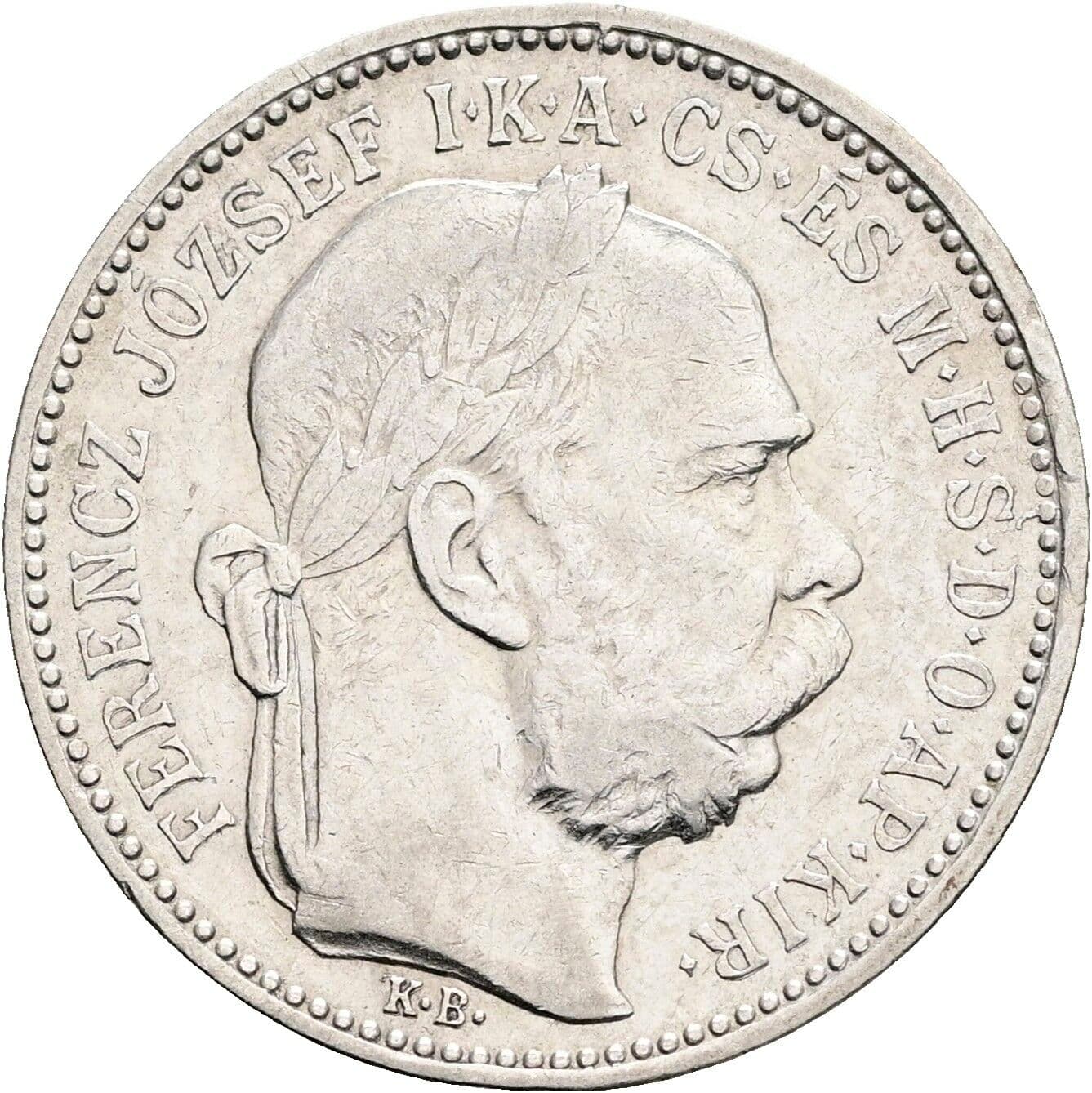 1 Korona Franz Joseph I. 1848-1916 1893 KB, Kremnitz – Vorderseite