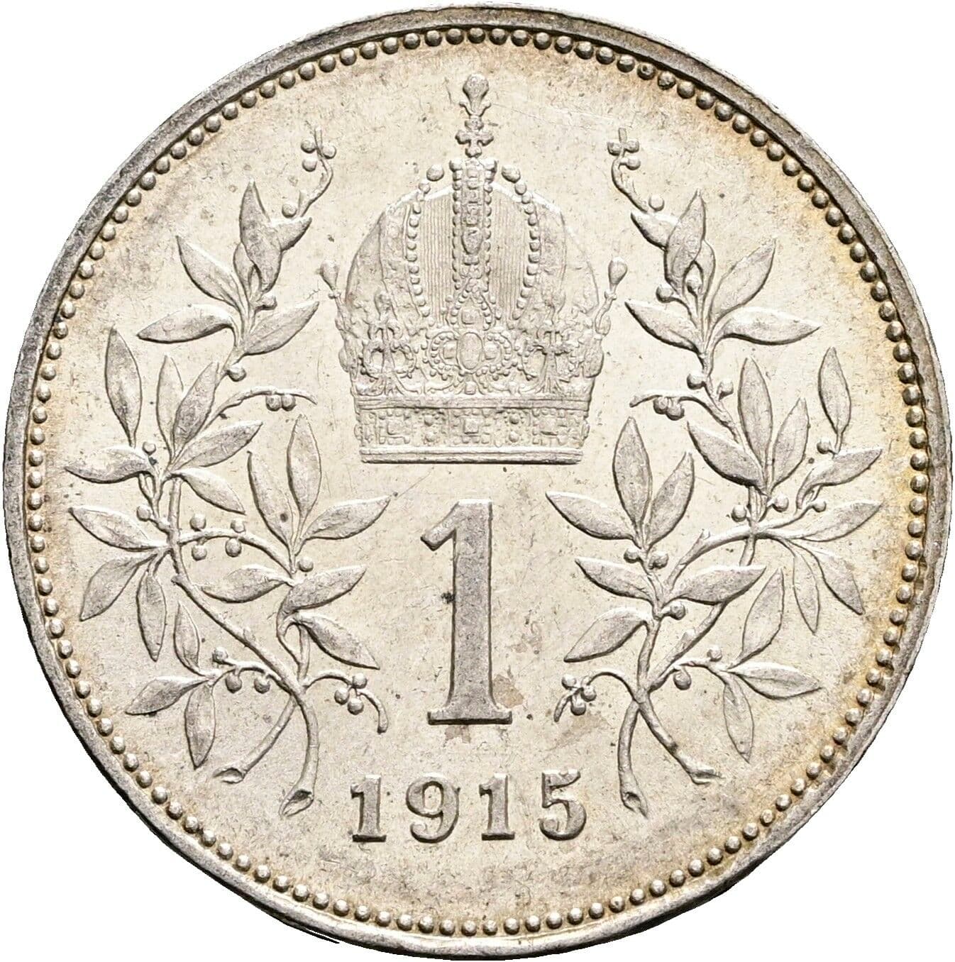 1 Krone Franz Joseph I. 1848-1916 1915 – Rückseite