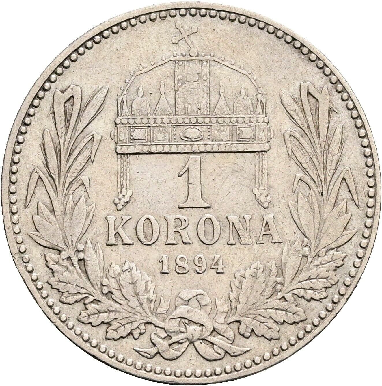 1 Korona Franz Joseph I. 1848-1916 1894 KB – Rückseite