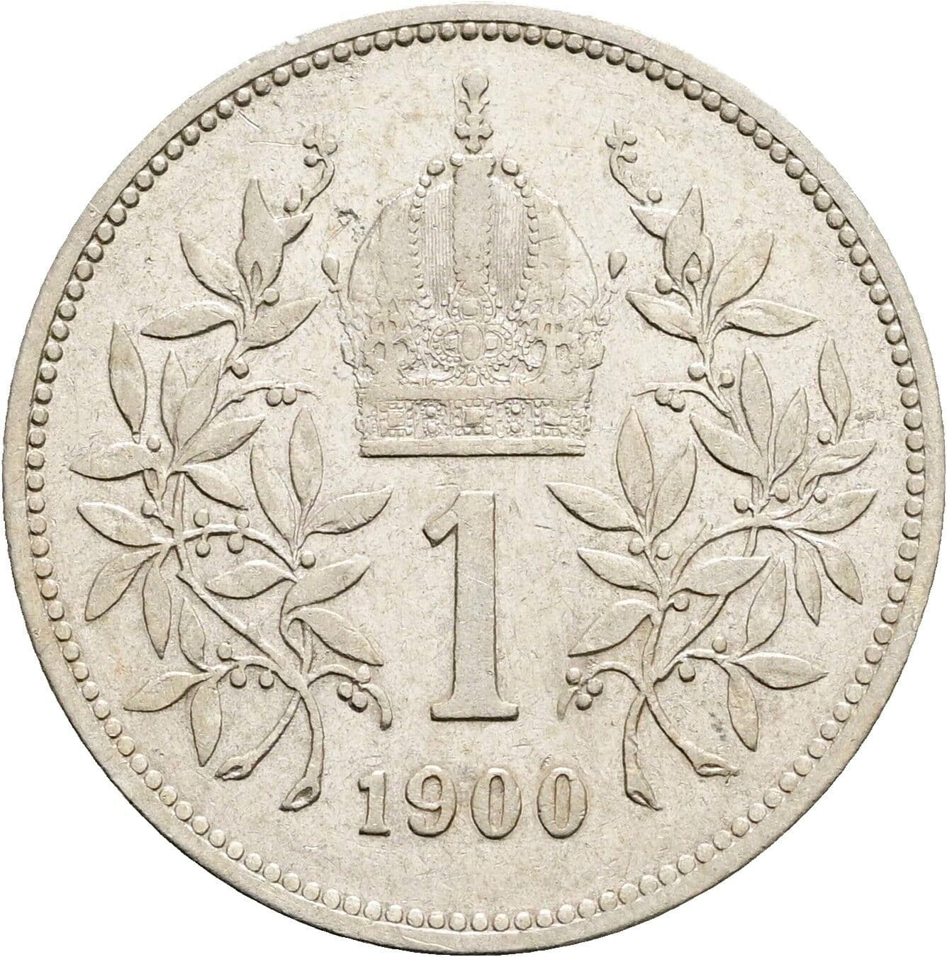 1 Krone Franz Joseph I. 1848-1916 1900 – Rückseite