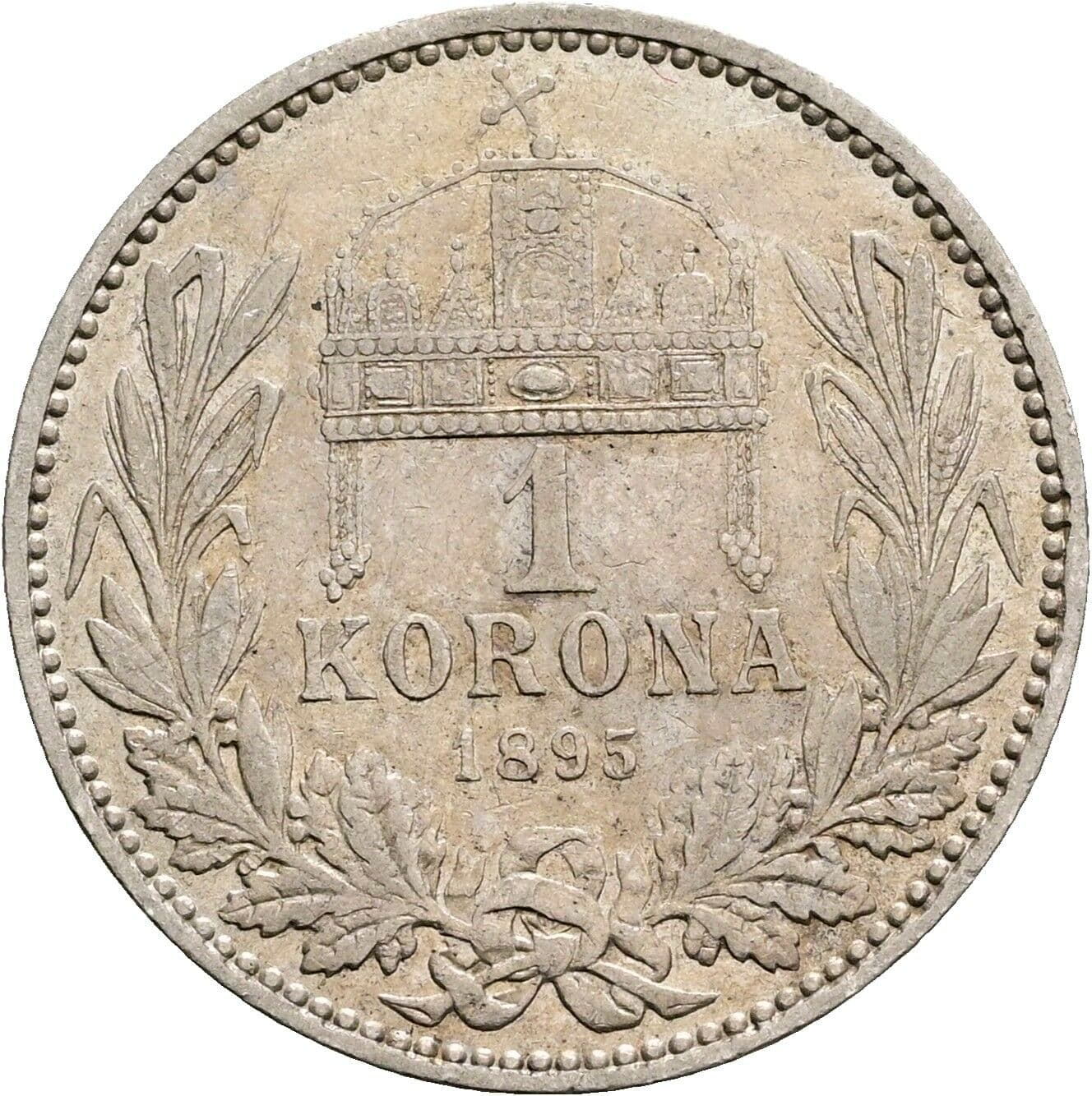 1 Korona Franz Joseph I. 1848-1916 1895 KB – Rückseite
