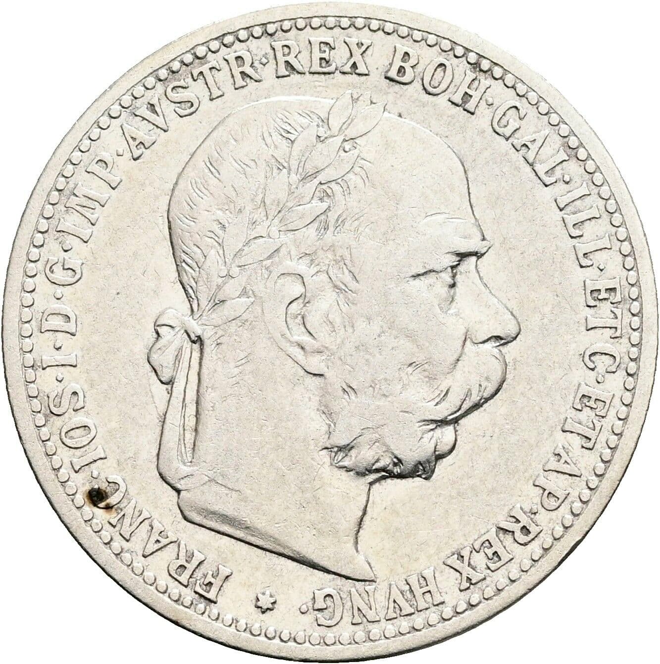 1 Krone Franz Joseph I. 1848-1916 1899 – Vorderseite