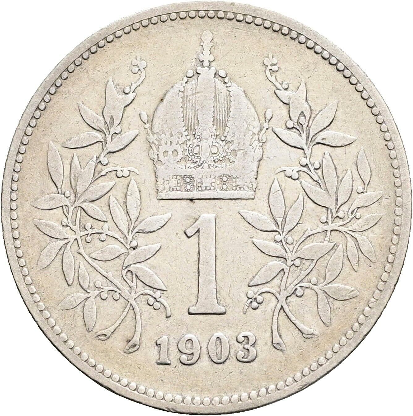 1 Krone Franz Joseph I. 1848-1916 1903 – Rückseite