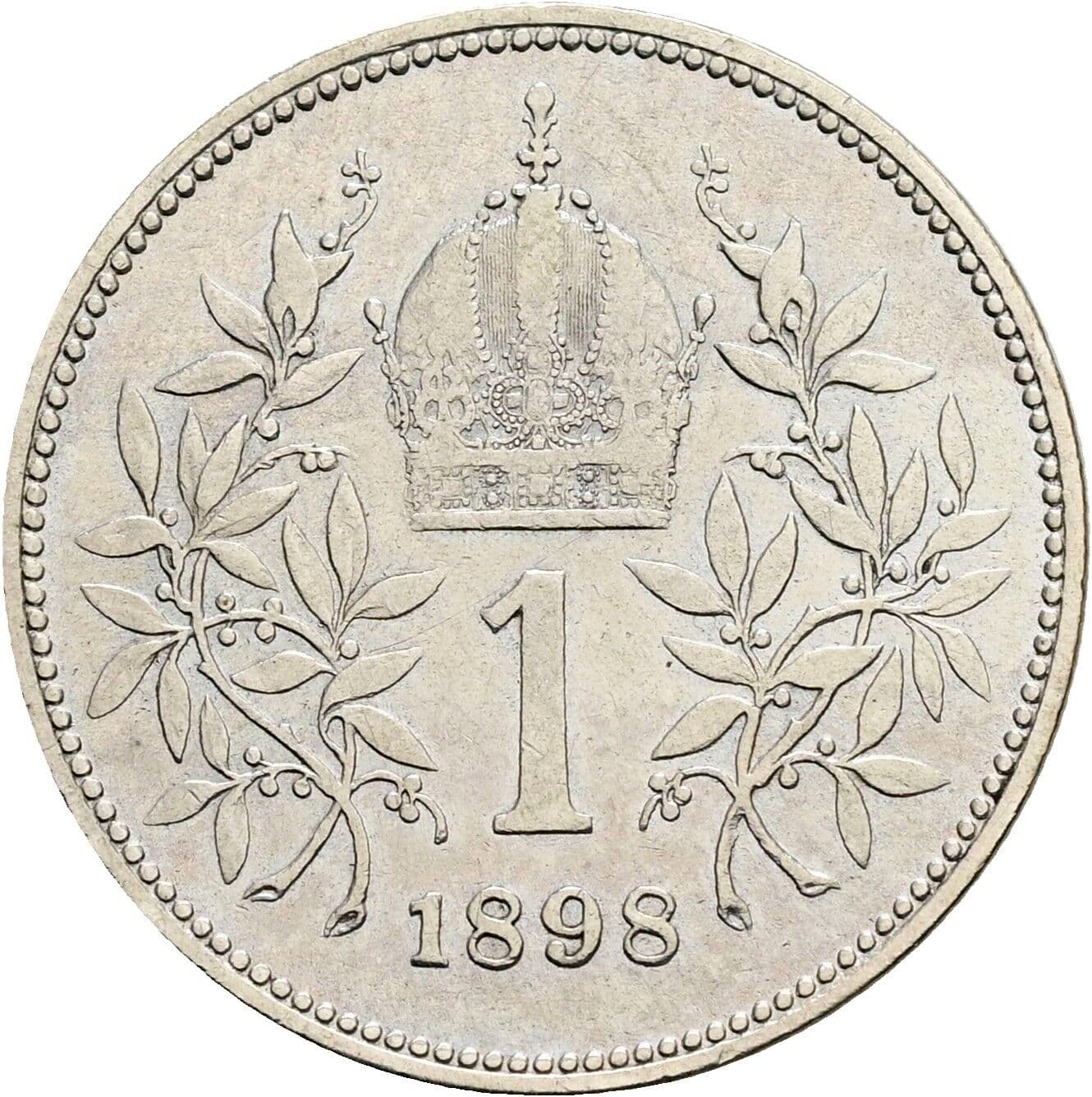 1 Krone Franz Joseph I. 1848-1916 1898 – Rückseite
