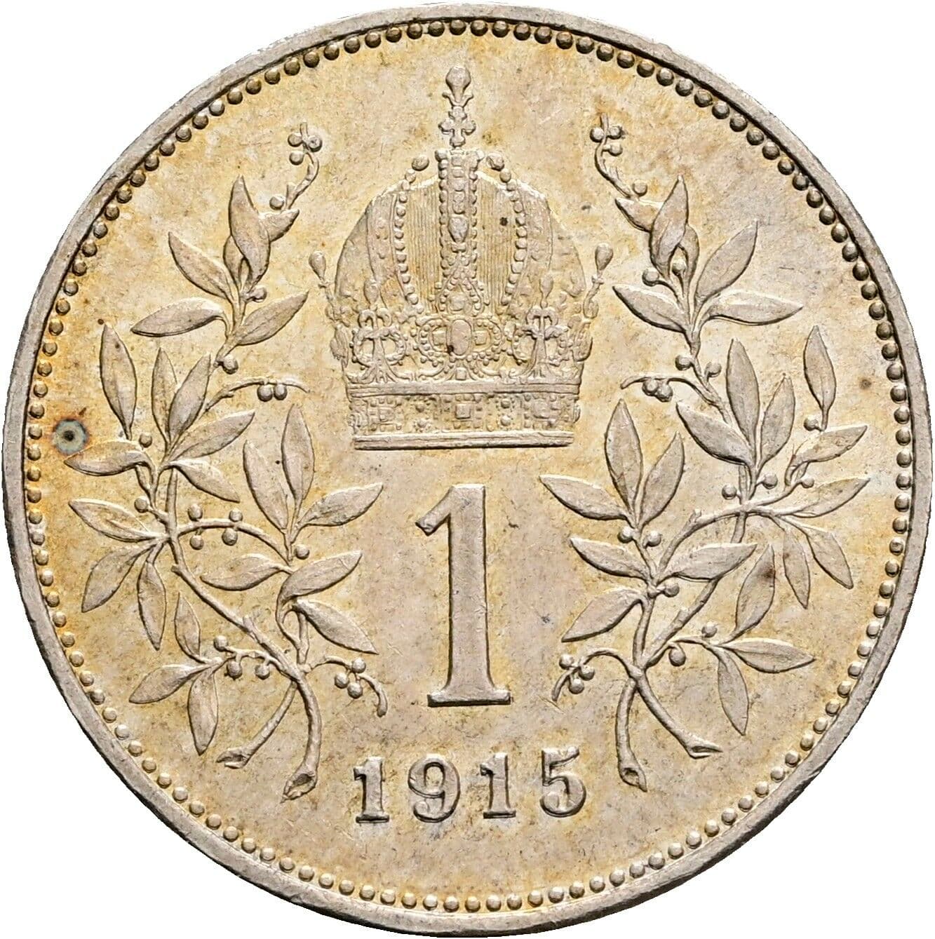 1 Krone Franz Joseph I. 1848-1916 1915 – Rückseite