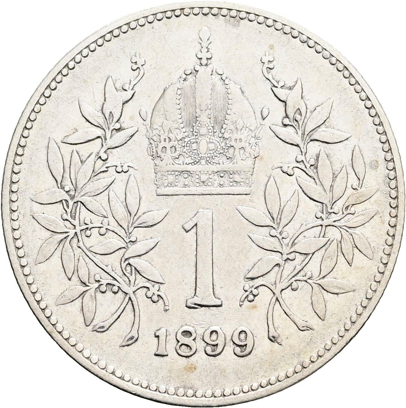 1 Krone Franz Joseph I. 1848-1916 1899 – Rückseite