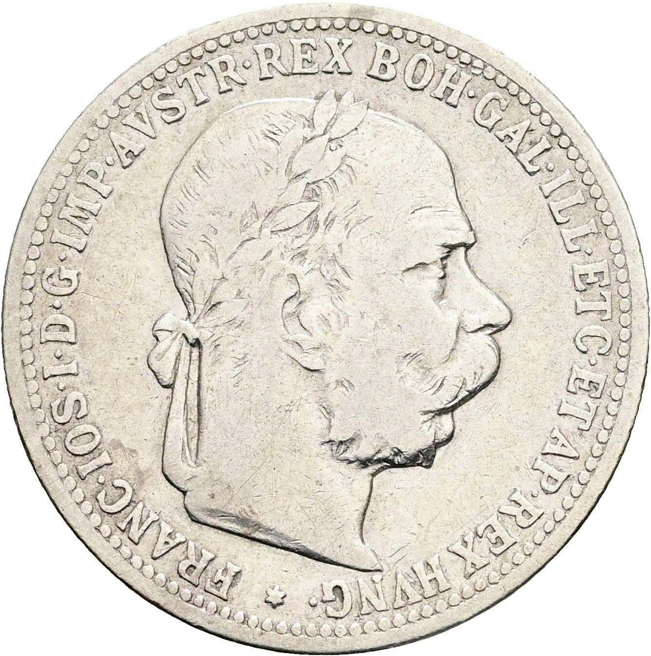 1 Krone Franz Joseph I. 1848-1916 1896 – Vorderseite