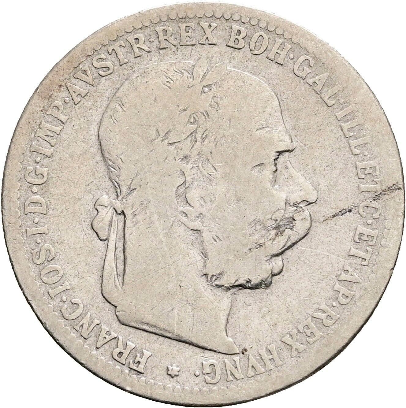 1 Krone Franz Joseph I. 1848-1916 1897 – Vorderseite