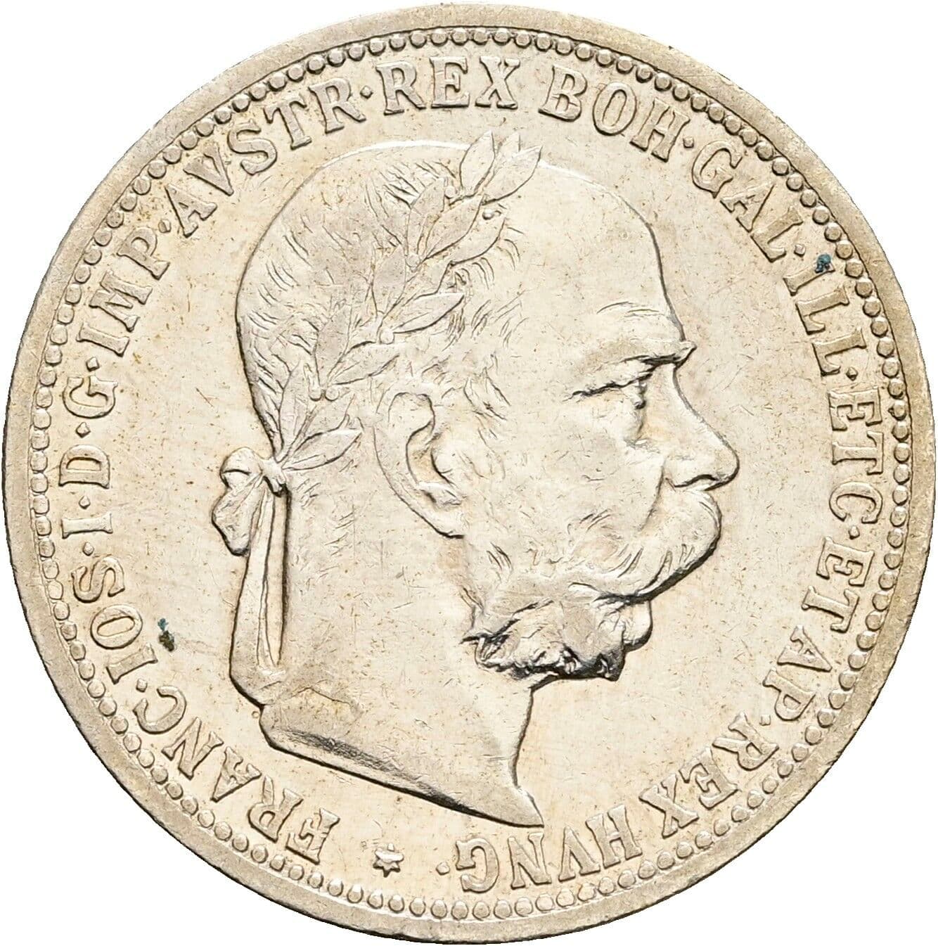 1 Krone Franz Joseph I. 1848-1916 1901 – Vorderseite