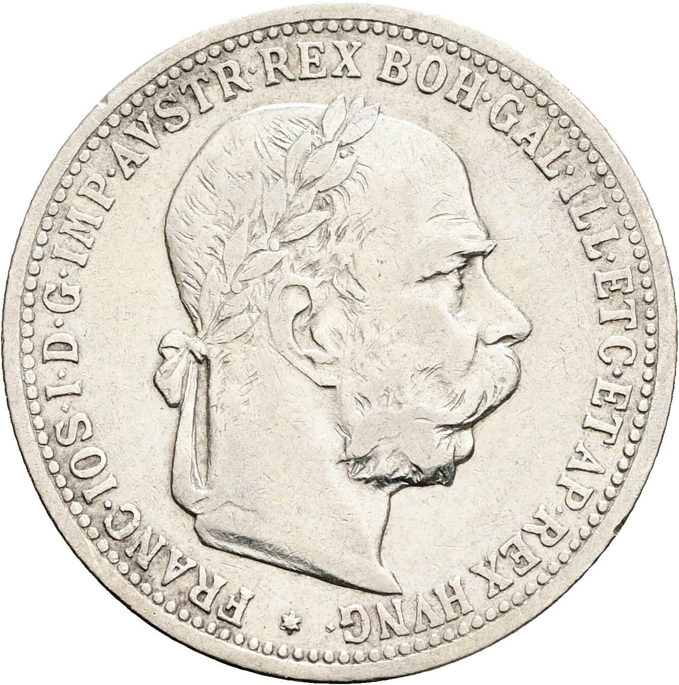 1 Krone Franz Joseph I. 1848-1916 1901 – Vorderseite