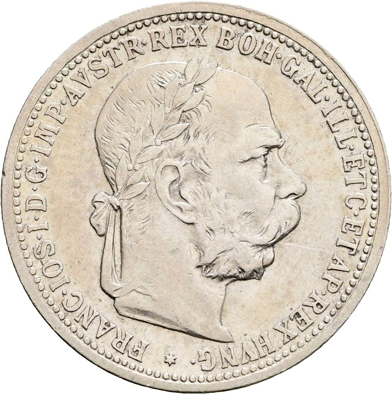 1 Krone Franz Joseph I. 1848-1916 1901 – Vorderseite