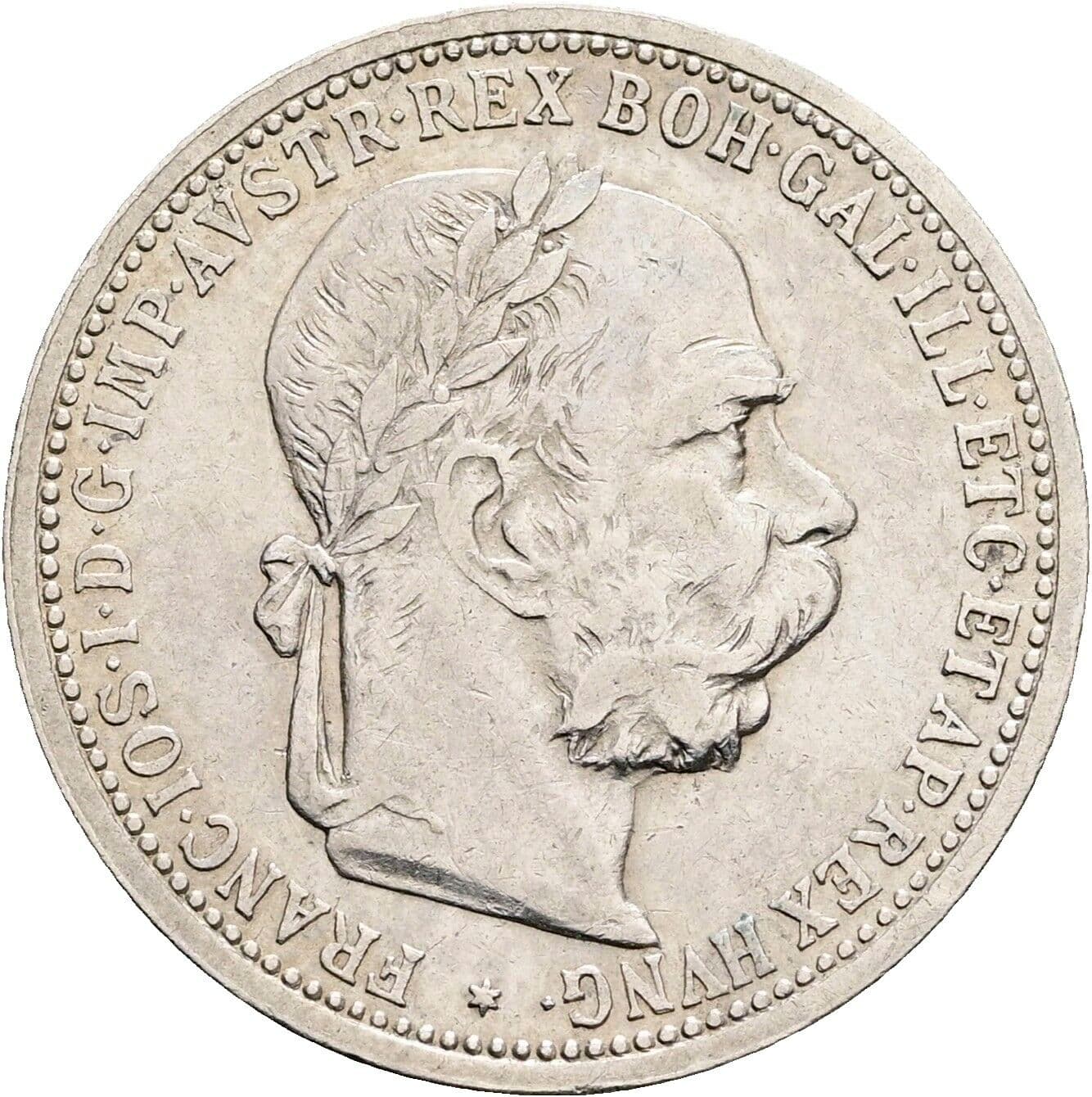 1 Krone Franz Joseph I. 1848-1916 1899 – Vorderseite