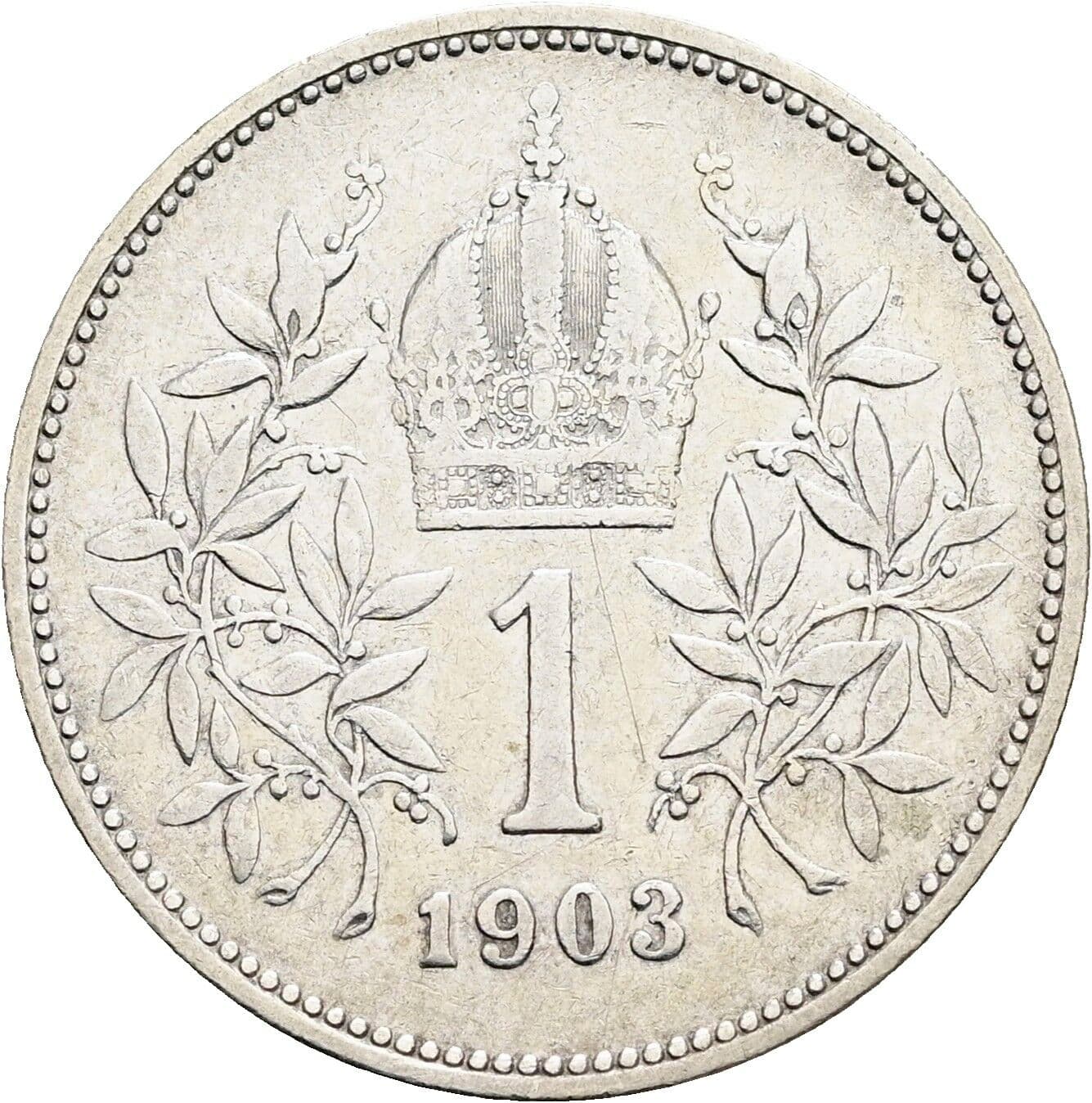 1 Krone Franz Joseph I. 1848-1916 1903 – Rückseite