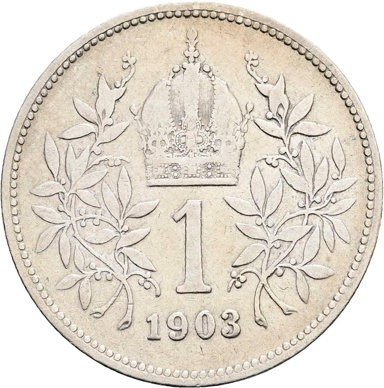1 Krone Franz Joseph I. 1848-1916 1903 – Rückseite