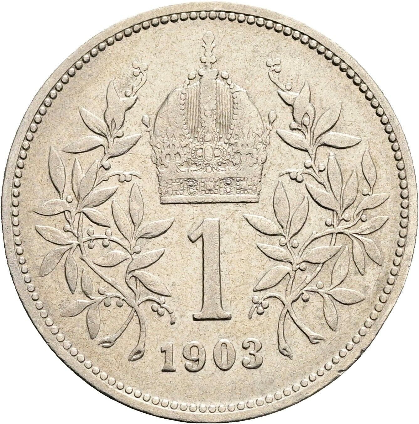 1 Krone Franz Joseph I. 1848-1916 1903 – Rückseite