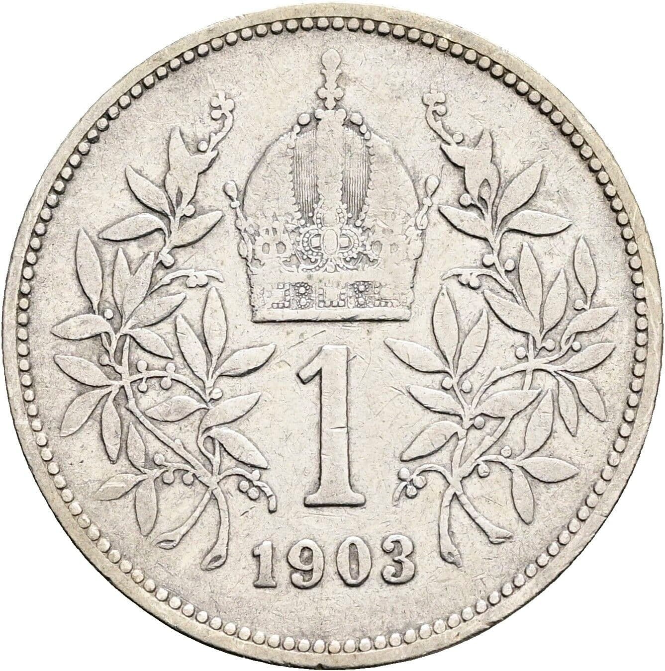 1 Krone Franz Joseph I. 1848-1916 1903 – Rückseite
