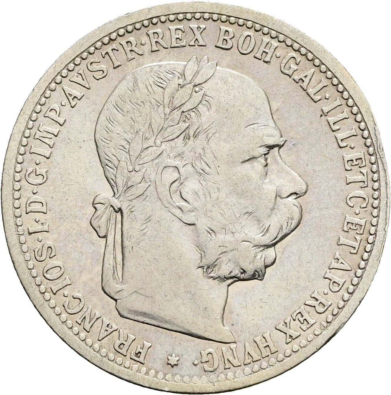 1 Krone Franz Joseph I. 1848-1916 1901 – Vorderseite