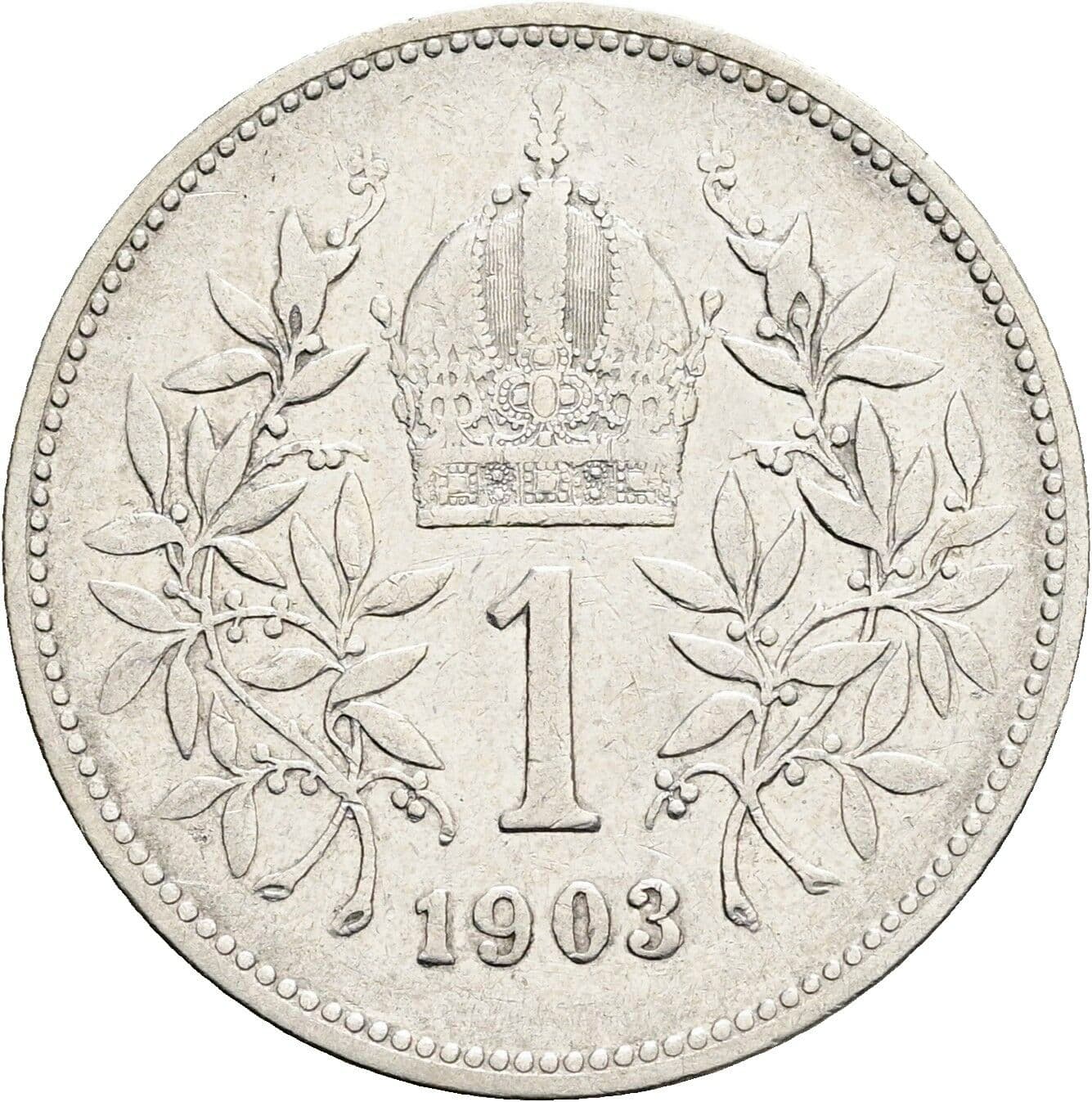1 Krone Franz Joseph I. 1848-1916 1903 – Rückseite