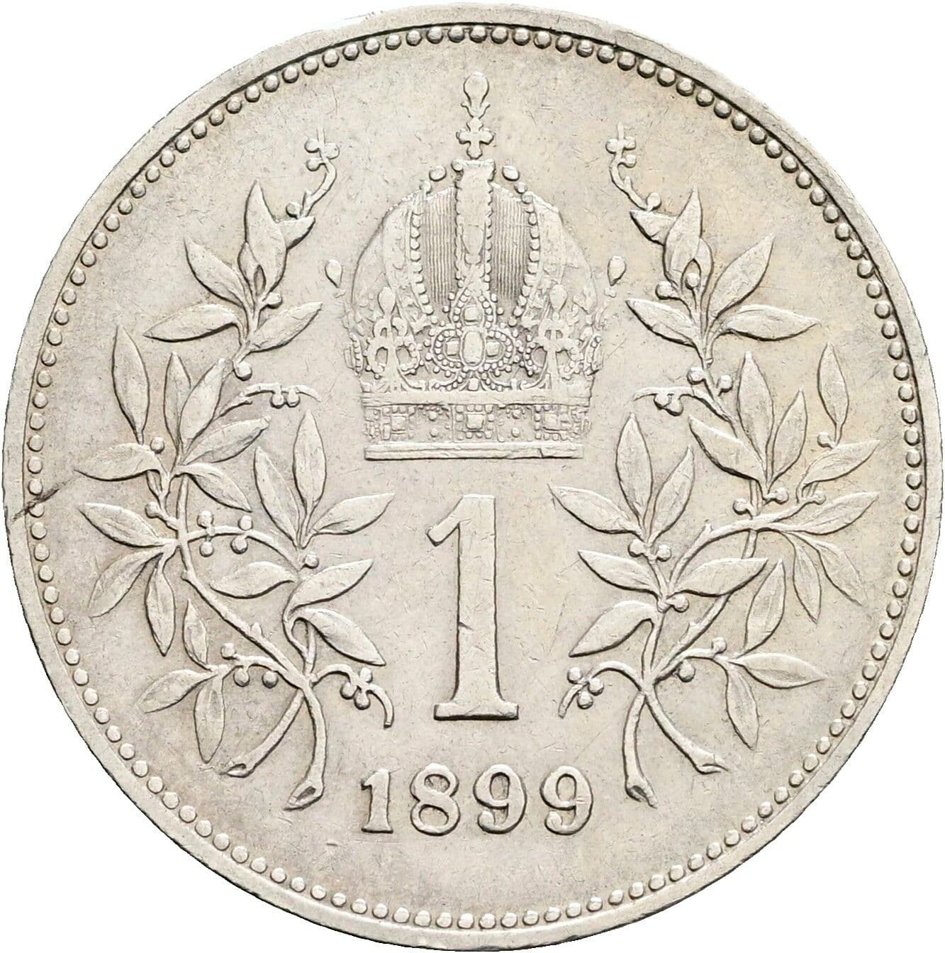 1 Krone Franz Joseph I. 1848-1916 1899 – Rückseite