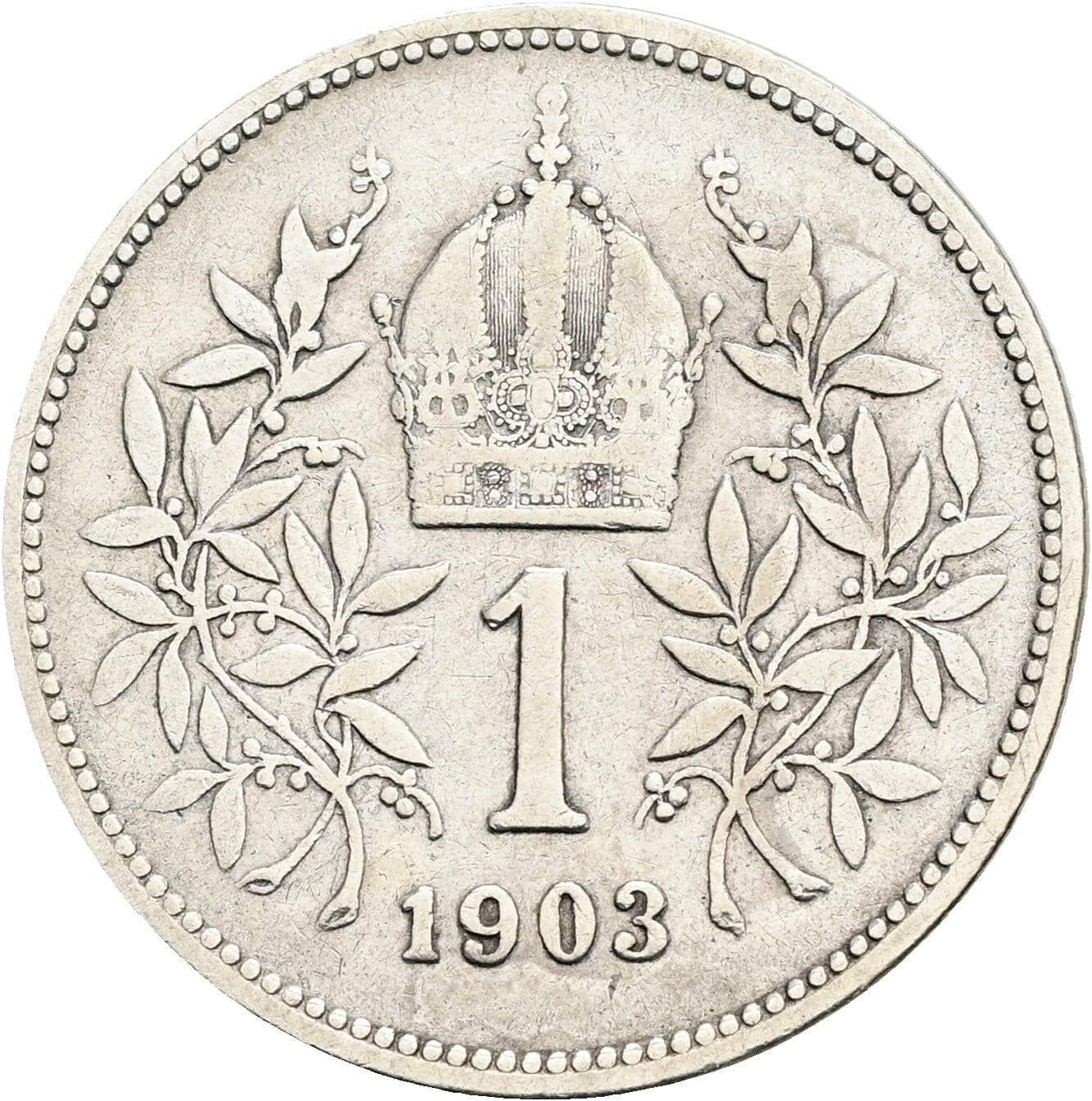1 Krone Franz Joseph I. 1848-1916 1903 – Rückseite