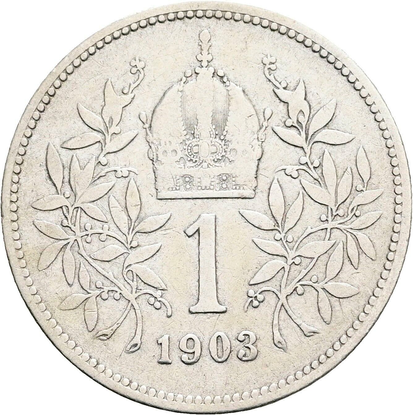 1 Krone Franz Joseph I. 1848-1916 1903 – Rückseite